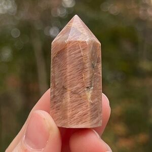 Rare Peach Moonstone Crystal Tower